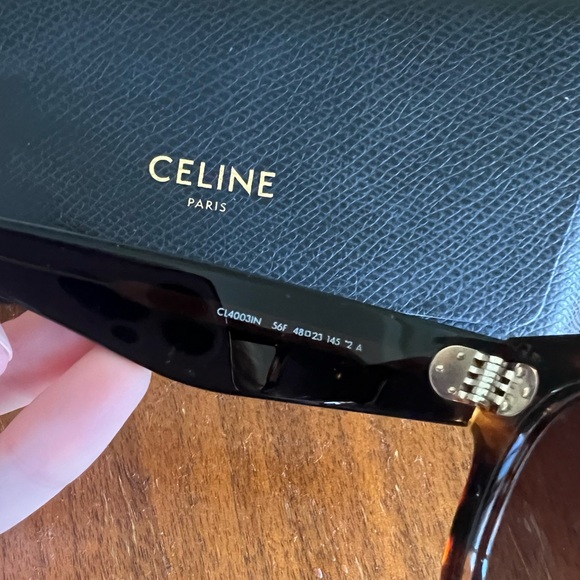 Celine Bold 3 Dots Acetate Cat Eye Havana Tortoiseshell - Picture 4 of 5